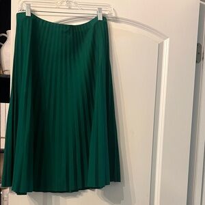 Talbots Forest Green Midi Skirt